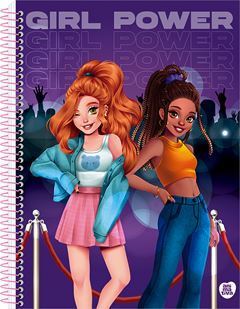 Caderno Animativa Universitario Girl Power Cd 10m 160fls