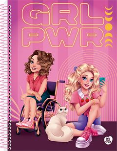 Caderno Animativa Universitario Girl Power Cd 10m 160fls