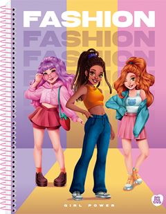 Caderno Animativa Universitario Girl Power Cd 10m 160fls