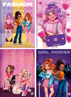 Caderno Animativa Universitario Girl Power Cd Cost 48fls