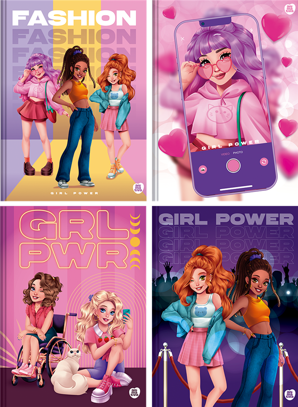 Caderno Animativa Universitario Girl Power Cd Cost 80fls