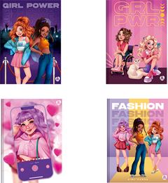 Caderno Animativa Universitario Girl Power Cd Cost 80fls