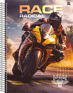 Caderno Animativa Universitario Motos Cd 1m 80fls