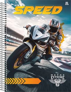 Caderno Animativa Universitario Motos Cd 1m 80fls