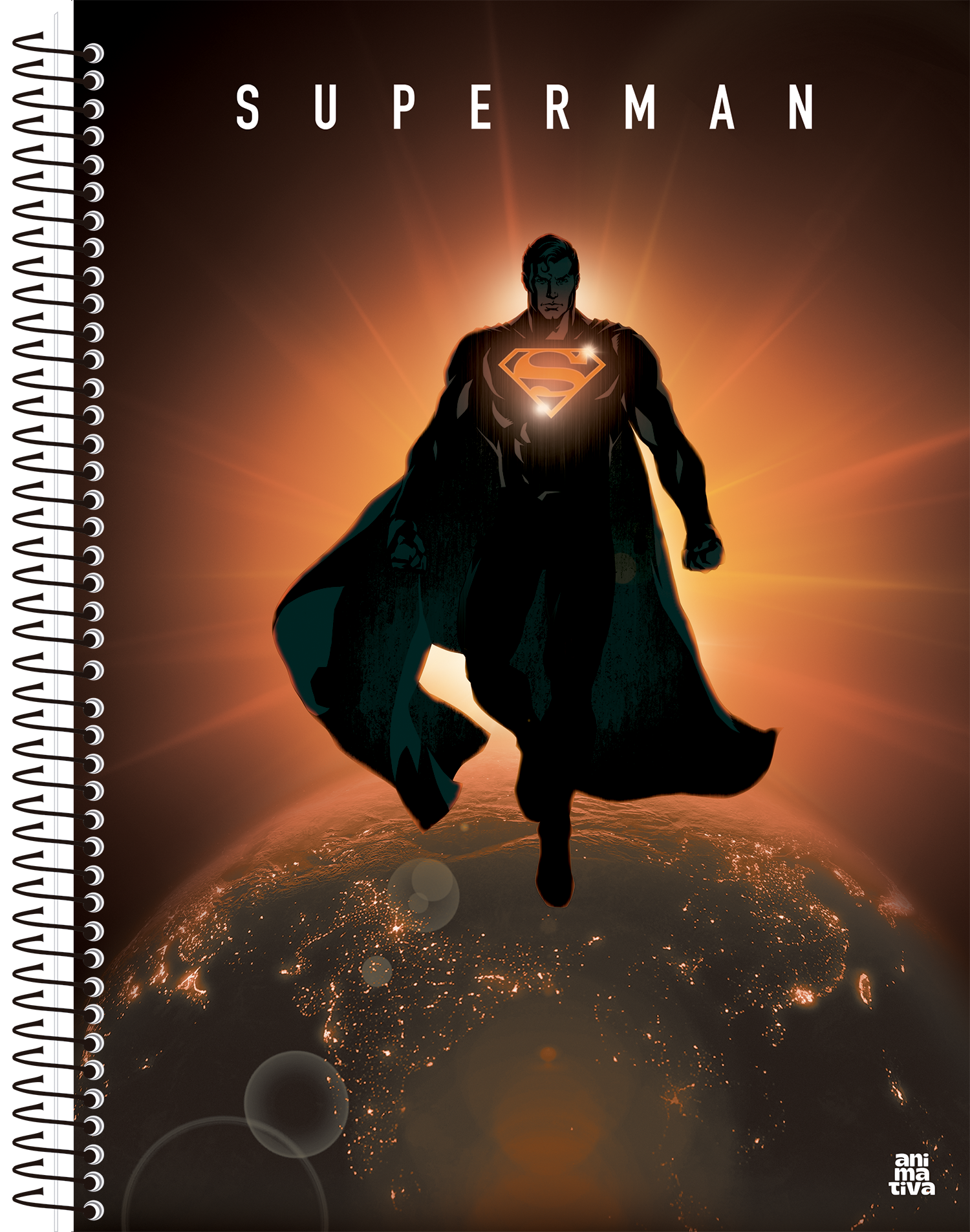 Caderno Animativa Superman Universitario Cd 10m 160fls