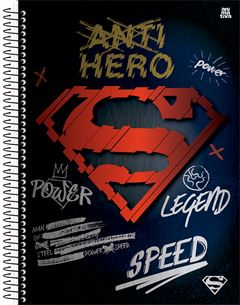 Caderno Animativa Superman Universitario Cd 10m 160fls