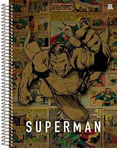 Caderno Animativa Superman Universitario Cd 10m 160fls