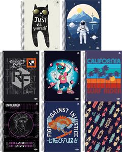 Caderno Animativa Universitario Bom D+ Masc Cd 01m 80fls