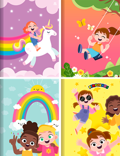 Caderno Animativa Pimpolhos Fem 1/4 Cd Cost 96fls