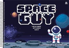 Caderno Animativa Cartografia Pixel Kraft Cd Esp 60fls