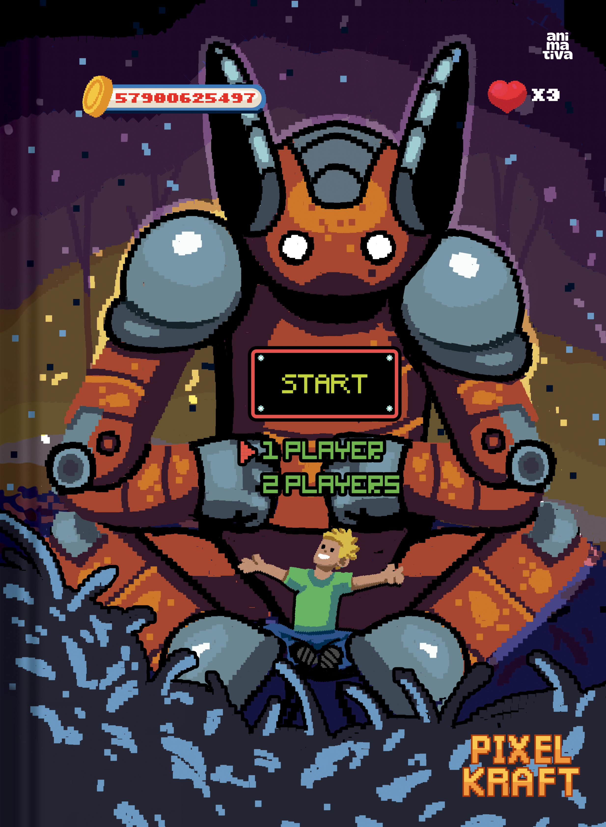 Caderno Animativa Universitario Pixel Kraft Cd Cost 80fls