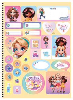 Caderno Animativa Debby 1/4 Cd Esp 80fls