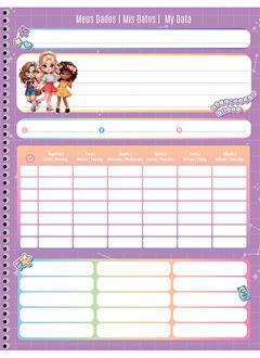 Caderno Animativa Debby 1/4 Cd Esp 80fls