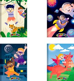 Caderno Animativa Universitario Pimpolhos Masc Cd Cost 48fls