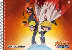 Caderno Animativa Cartografia Naruto Cd Esp 60fls
