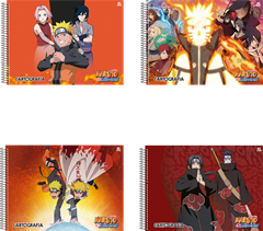 Caderno Animativa Cartografia Naruto Cd Esp 60fls