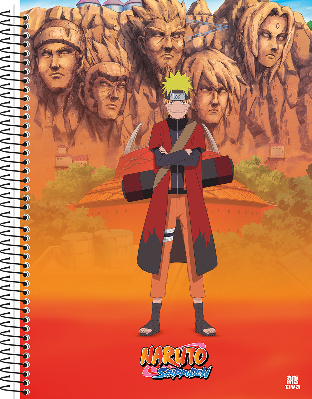 Caderno Animativa Naruto Universitario Cd 1m 80fls