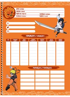 Caderno Animativa Universitario Naruto Cd 15m 240fls