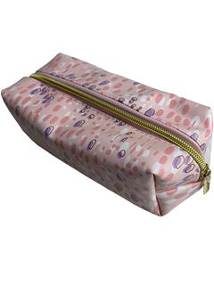 Estojo Bella Feminino Retangular Print Rosa