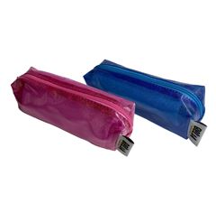 Estojo Bella Feminino Retangular Transparente Sortido