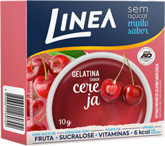 Gelatina Linea Cereja Zero 10g