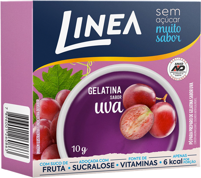 Gelatina Linea Uva Zero 10g