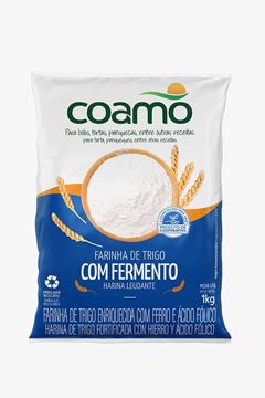 Farinha De Trigo Coamo Com Fermento 1kg