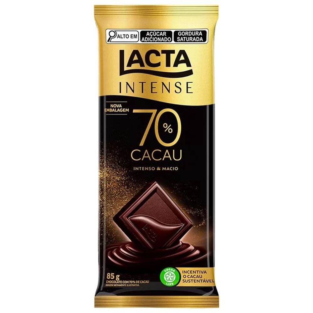 Chocolate Lacta Intense Original 70% Cacau 85g