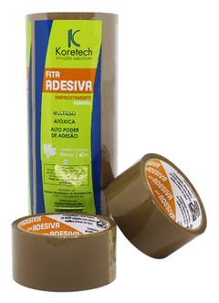 Fita Adesiva Empacotamento Koretech Marrom 45mmx40m