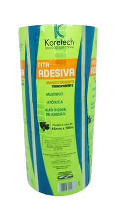 Fita Adesiva Empacotamento Koretech Transparente 45mmx100m