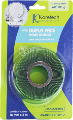 Fita Dupla Face Koretech 18mmx2m Blister