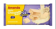 Biscoito Amanda Wafer Chocolate Branco Sem Lactose 90g