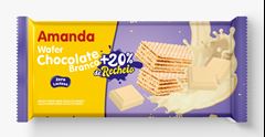 Biscoito Amanda Wafer Chocolate Branco Sem Lactose 90g