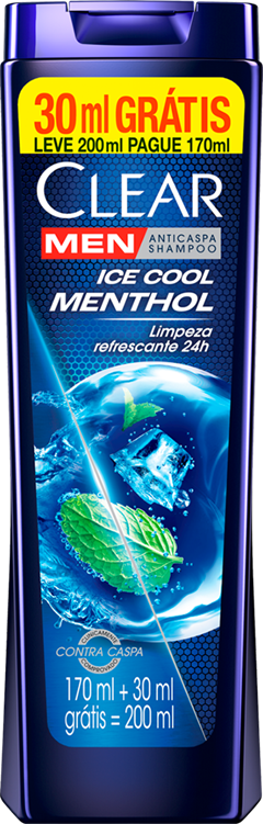 Shampoo Clear Ice Cool Menthol Lv200ml Pg170ml