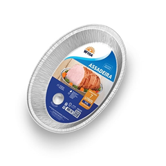 Assadeira De Aluminio Wyda Oval Descartavel 7l
