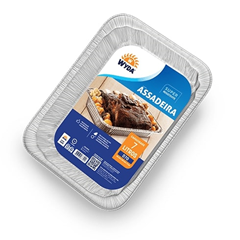 Assadeira De Aluminio Wyda Retangular Descartavel 7l