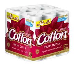 Papel Higienico Cotton Folha Dupla 30m Lv12 Pg11