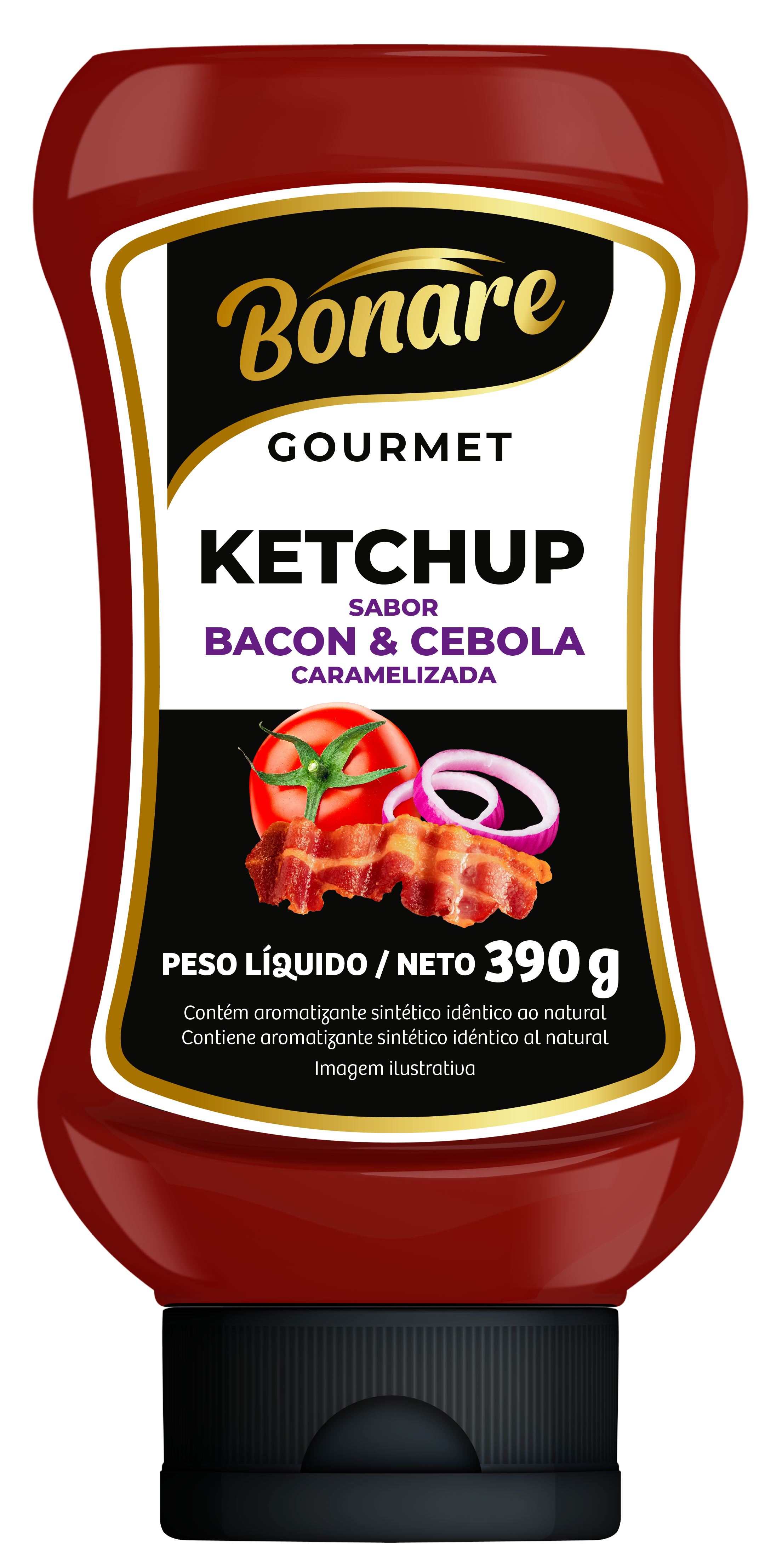 Ketchup Bonare Gourmet Bacon E Cebola 390g