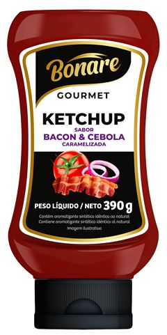 Ketchup Bonare Gourmet Bacon E Cebola 390g