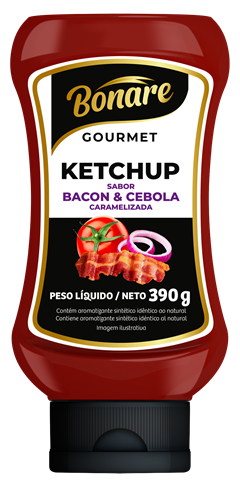 Ketchup Bonare Gourmet Bacon E Cebola 390g