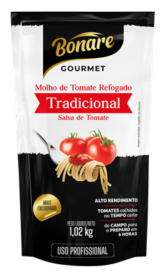 Molho De Tomate Bonare Gourmet Tradicional Sachet 1,02kg