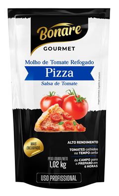 Molho De Tomate Bonare Gourmet Pizza Sachet 1,02kg