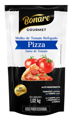 Molho De Tomate Bonare Gourmet Pizza Sachet 1,02kg