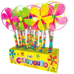 Confeito Colorido Dantoy Fruta Catavento Sortido 7g