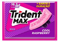 Chicle Trident Max Raspberry 16,5g