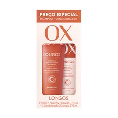 Kit Ox Longos Shampoo 375ml + Condicionador 170ml