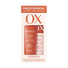 Kit Ox Longos Shampoo 375ml + Condicionador 170ml