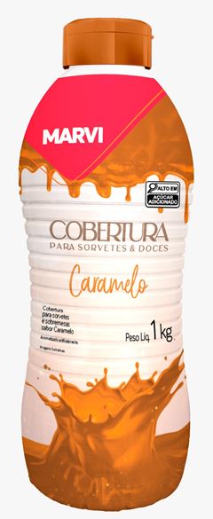 Cobertura Para Sorvete Marvi Caramelo 1kg