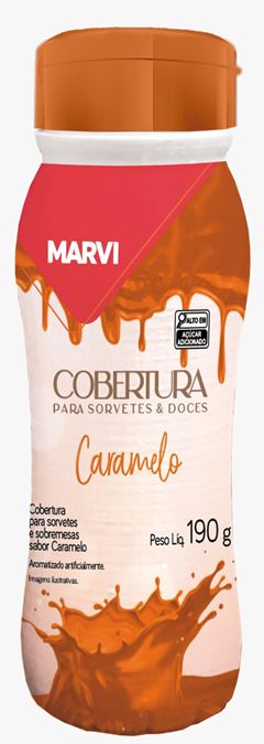 Cobertura Para Sorvete Marvi Caramelo 190g