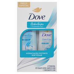 Kit Dove Hidratacao Shampoo 400ml + Cond 200ml